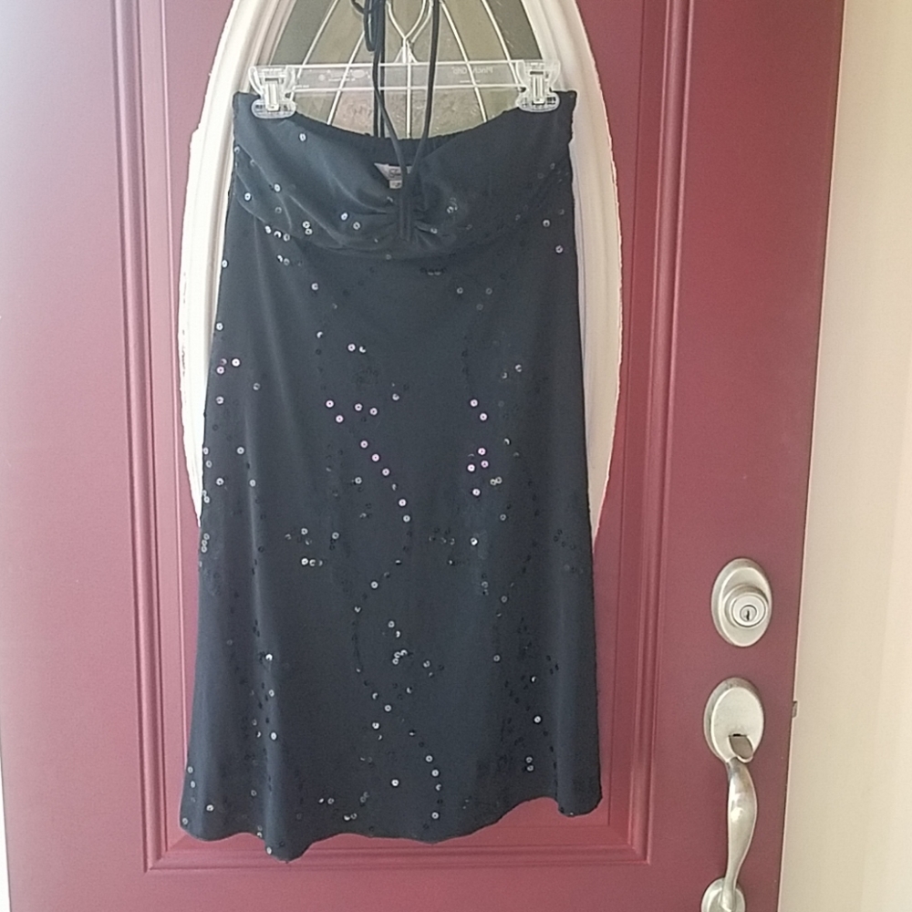 Black Strapless Party Dress